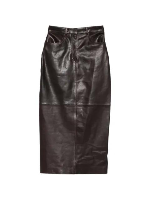 Ghalia pocket pencil midi skirt by NOUR HAMMOUR