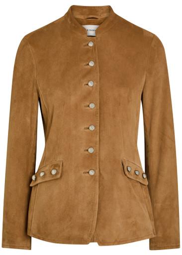 Honoré suede jacket by NOUR HAMMOUR