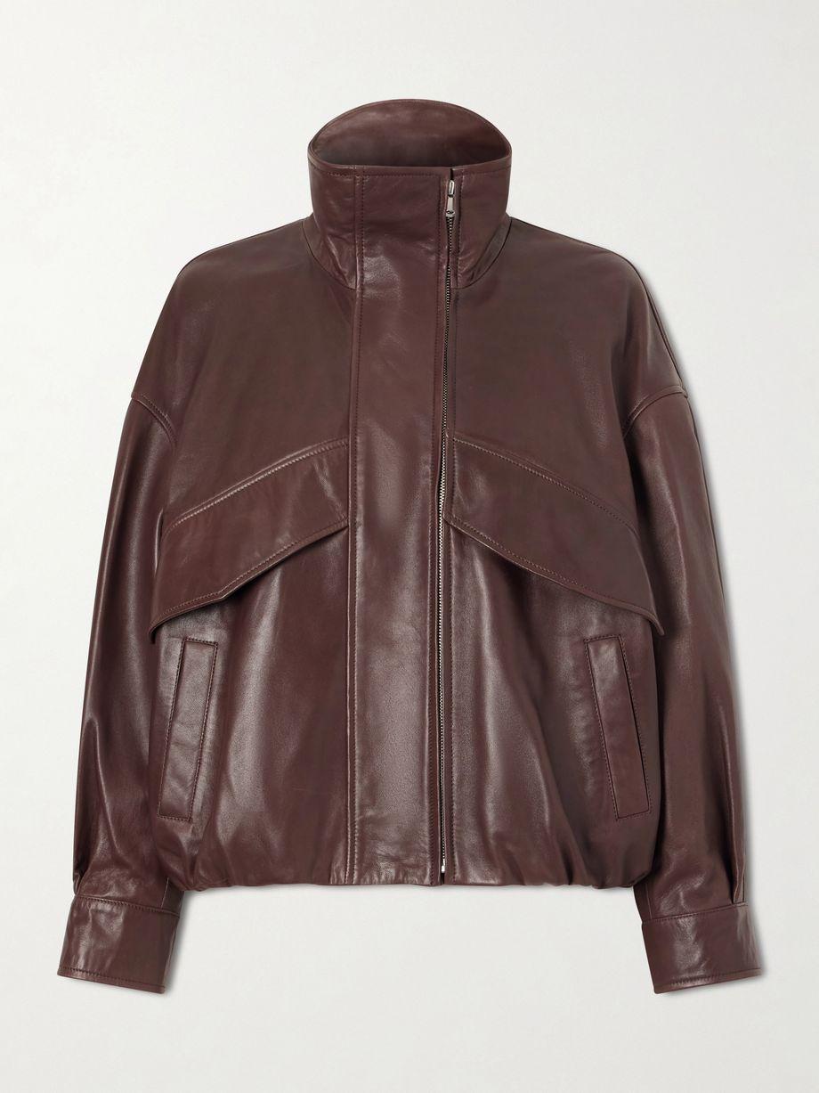 Leather jacket by NOUR HAMMOUR