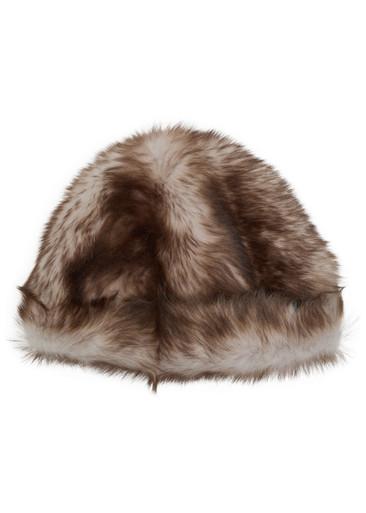 Louve shearling hat by NOUR HAMMOUR