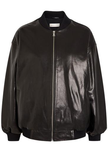 Marley leather bomber jacket by NOUR HAMMOUR