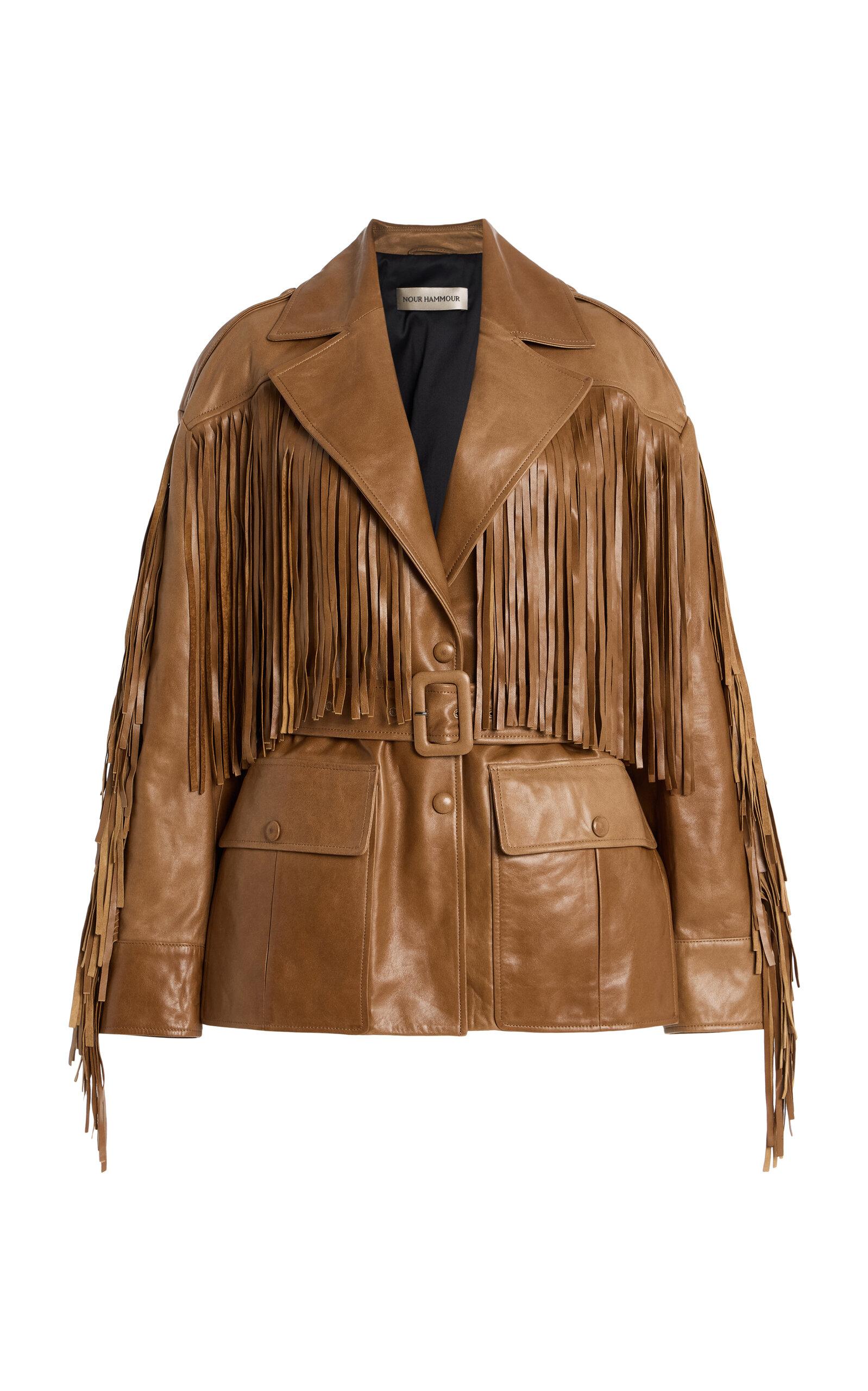 Nour Hammour Cassidy Fringed Leather Jacket - Moda Operandi by NOUR HAMMOUR