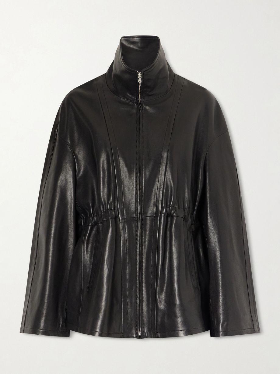Passage leather jacket by NOUR HAMMOUR
