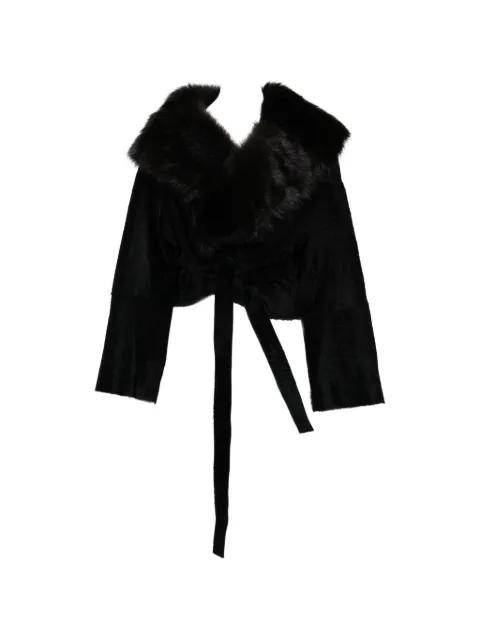 Renata shearling jacket by NOUR HAMMOUR