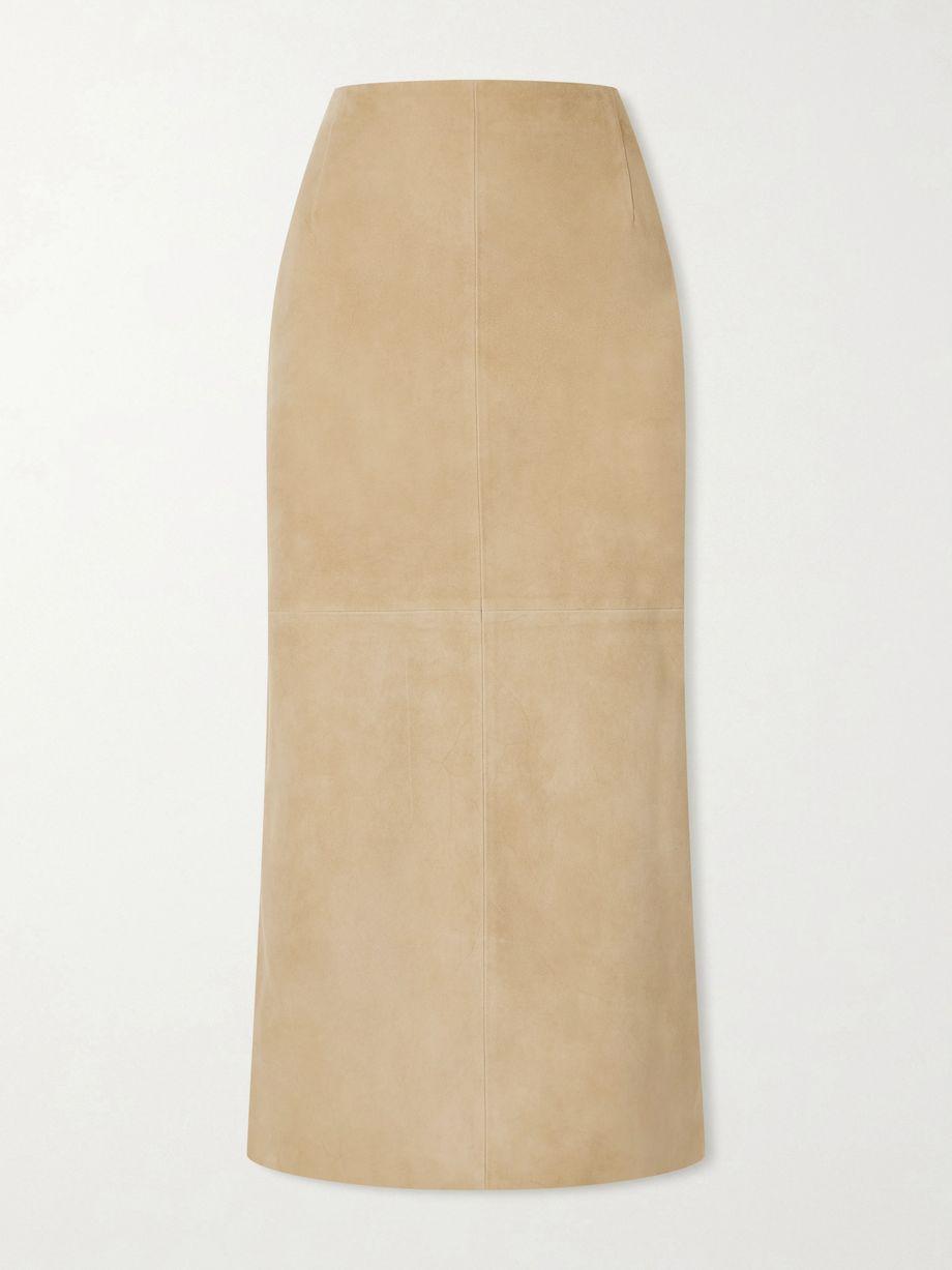 Selly suede midi skirt by NOUR HAMMOUR