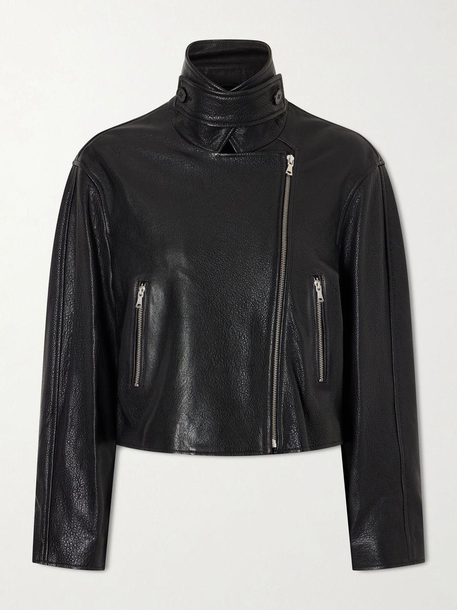 Varda full-grain leather jacket by NOUR HAMMOUR