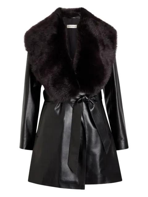 belted coat by NOUR HAMMOUR