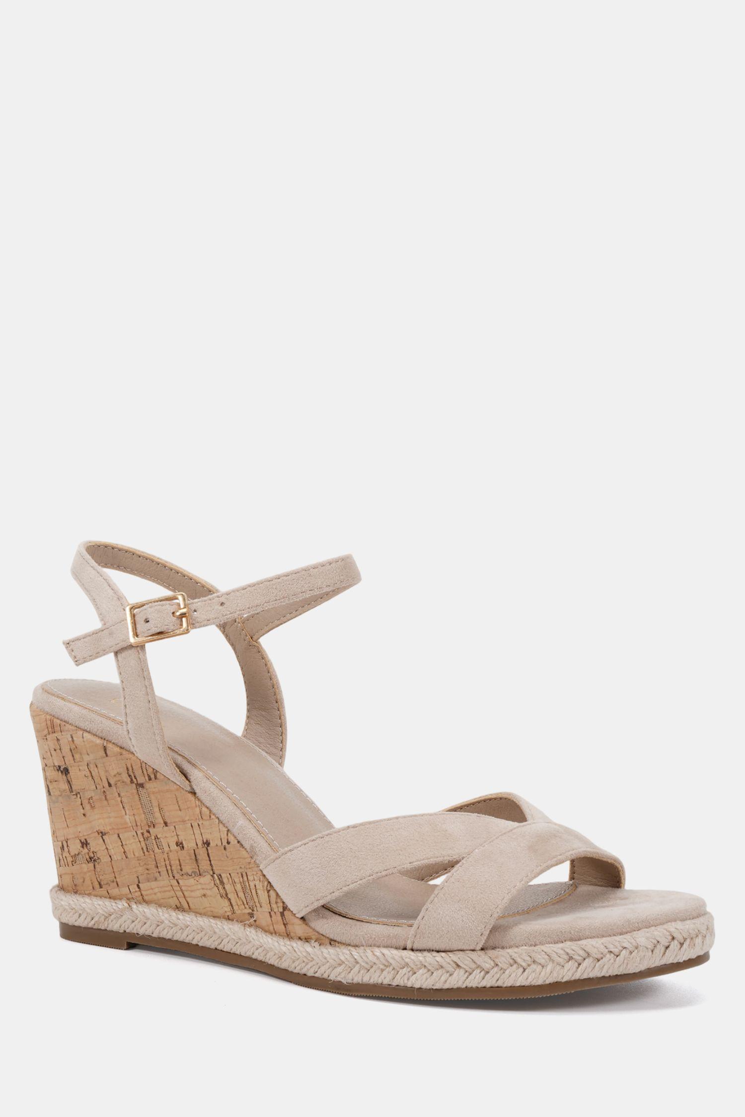 Bianca Two Part Cork Wedge Sandal by NOVO