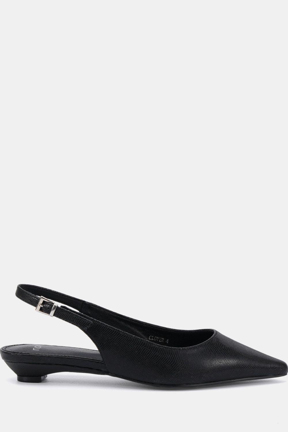Clover Point Toe Low Heel Slingback by NOVO