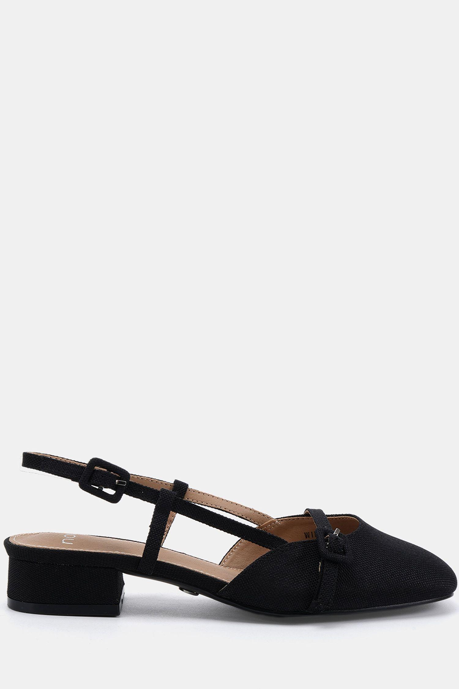 FIONA Buckle Detail Slingback Low Heel Shoe by NOVO