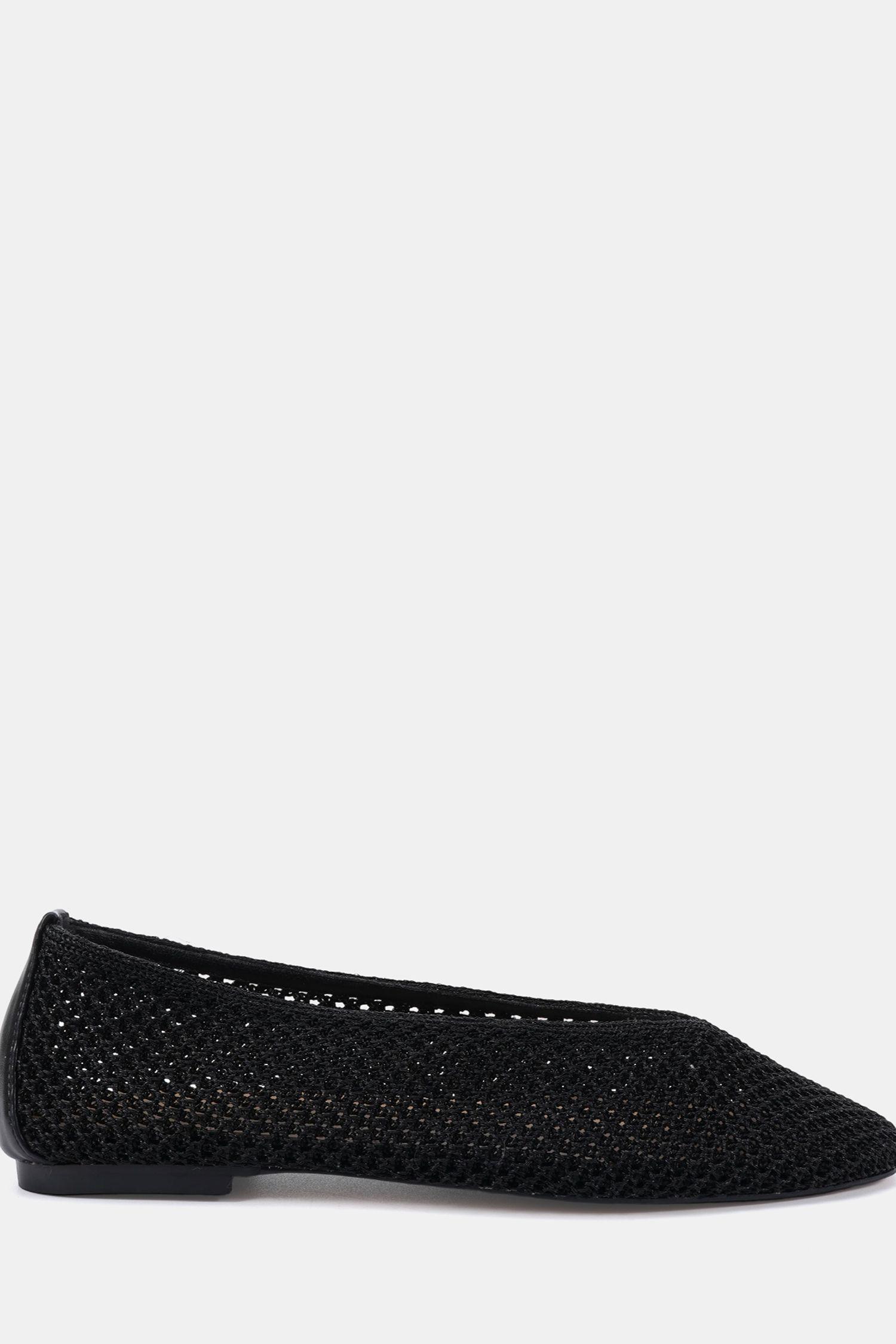 Fame Woven Flat Ballerina Shoe by NOVO