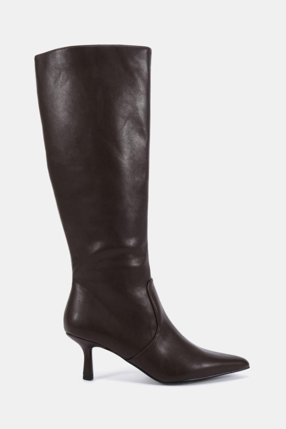 Grateful Mid Stiletto Heel Point Knee Boot by NOVO