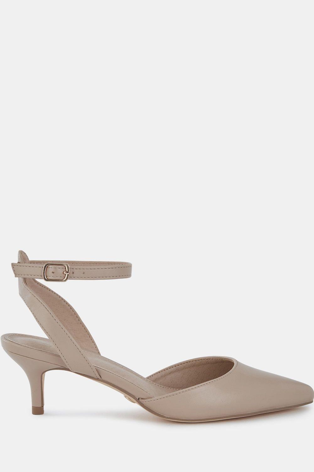 Ingerid Low Heel Ankle Strap Court Shoe by NOVO Ingerid Low Heel Ankle Strap Court Shoe by NOVO