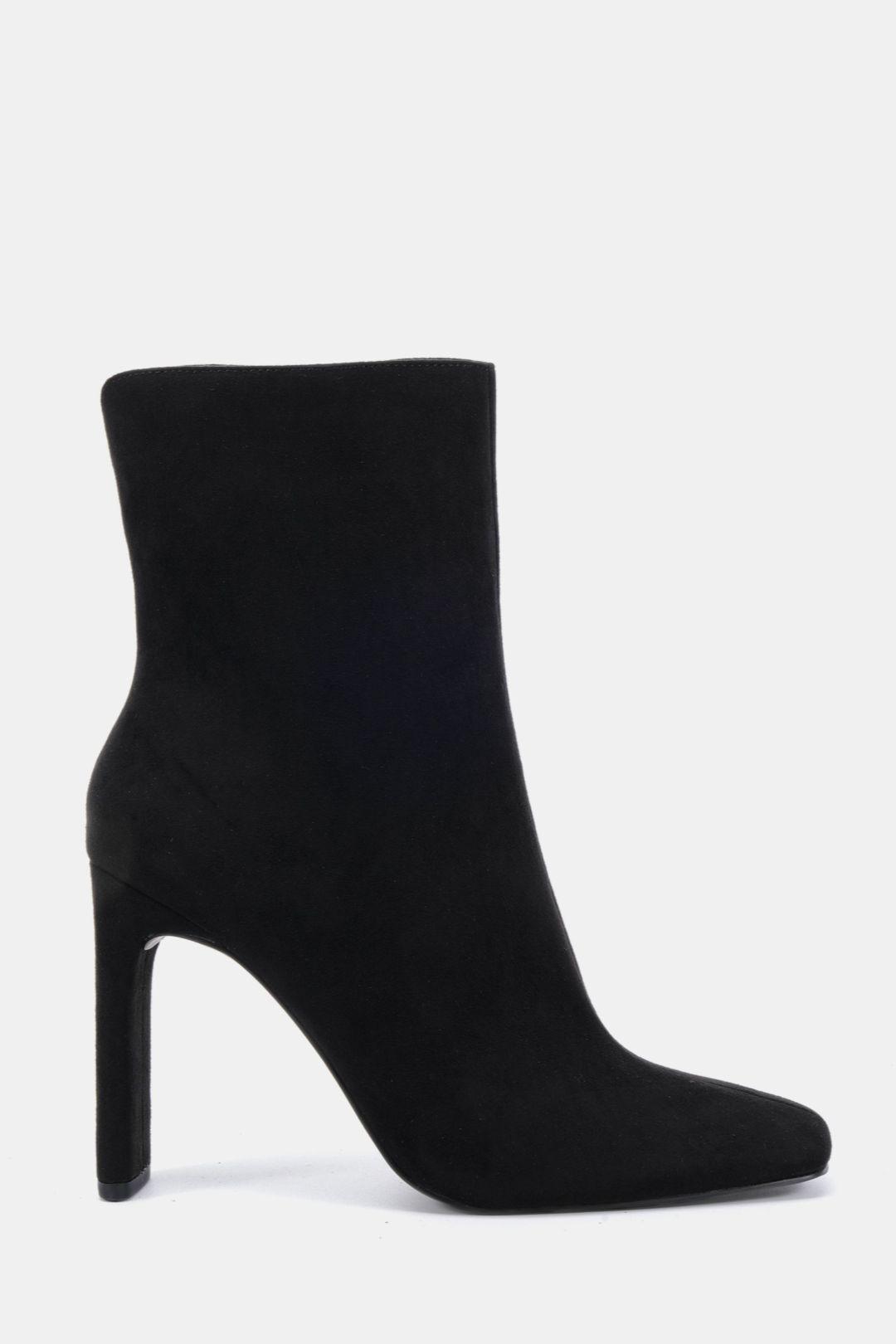 Kira Slim High Block Heel Square Toe Ankle Boot by NOVO