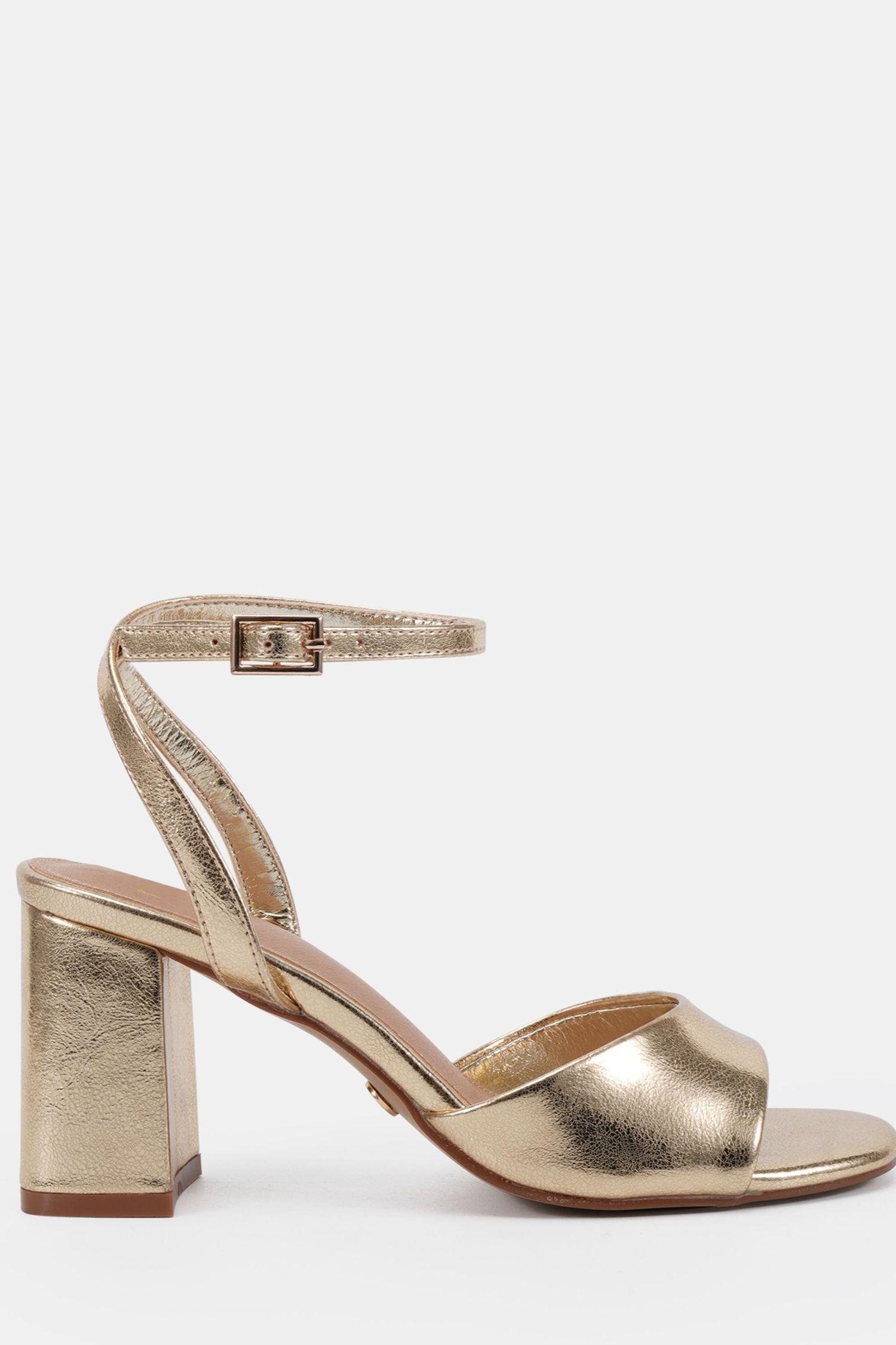 LYDIA Block Heel Ankle Strap Sandal by NOVO