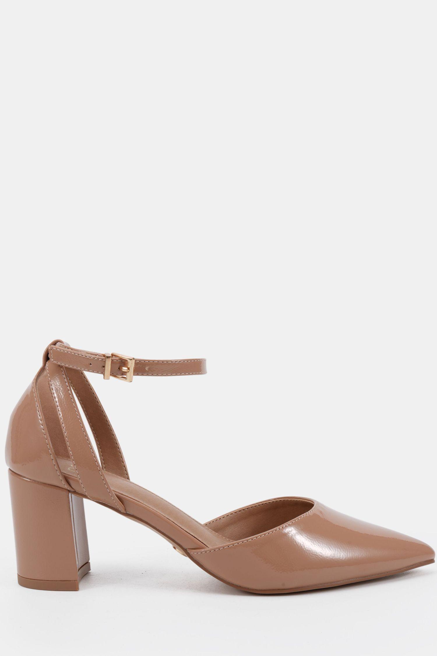WIDE FIT IMELDA Two Part Block Heel Court Shoe by NOVO