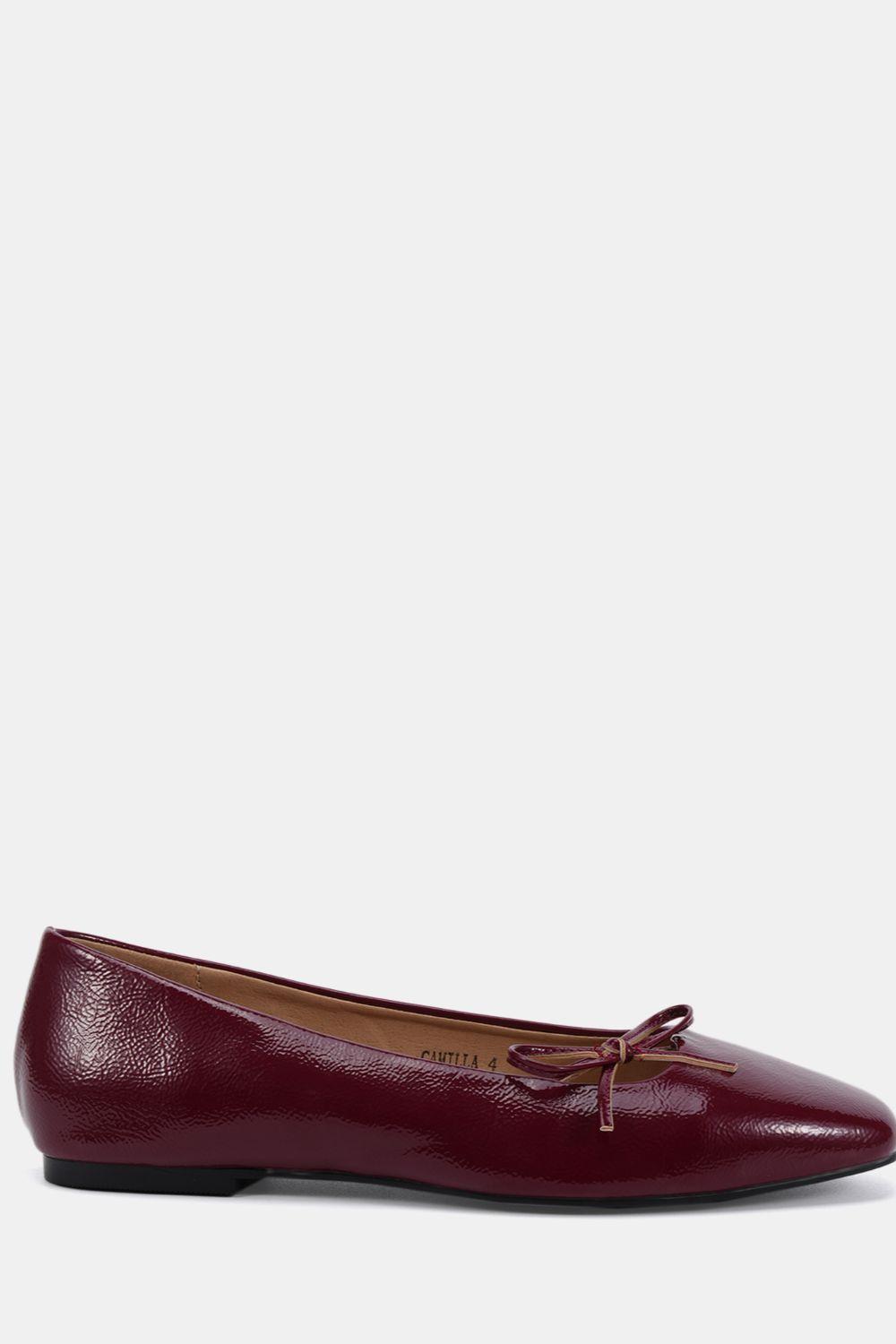 Wide Fit Camilla Asymmetric Bow Ballerina by NOVO