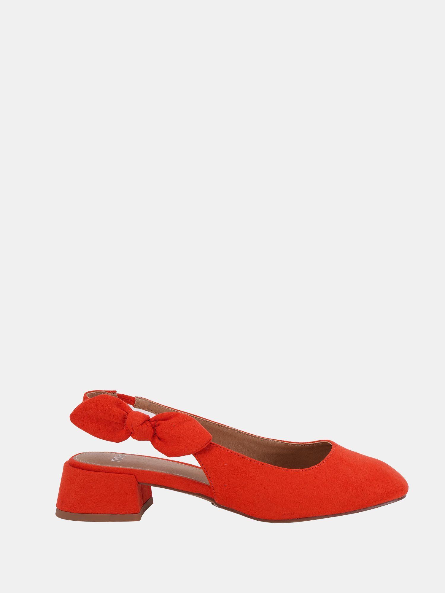 Wide Fit 'Claudia' Bow Low Block Slingback by NOVO