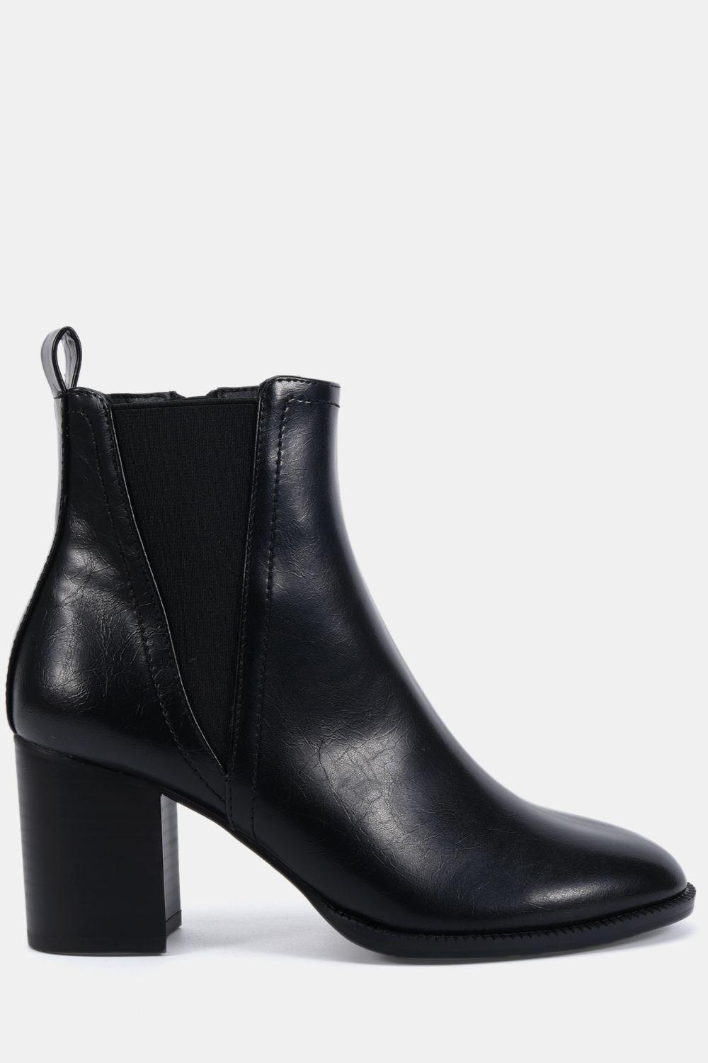 Wide Fit Jessie Block Heel V Chelsea Ankle Boot by NOVO