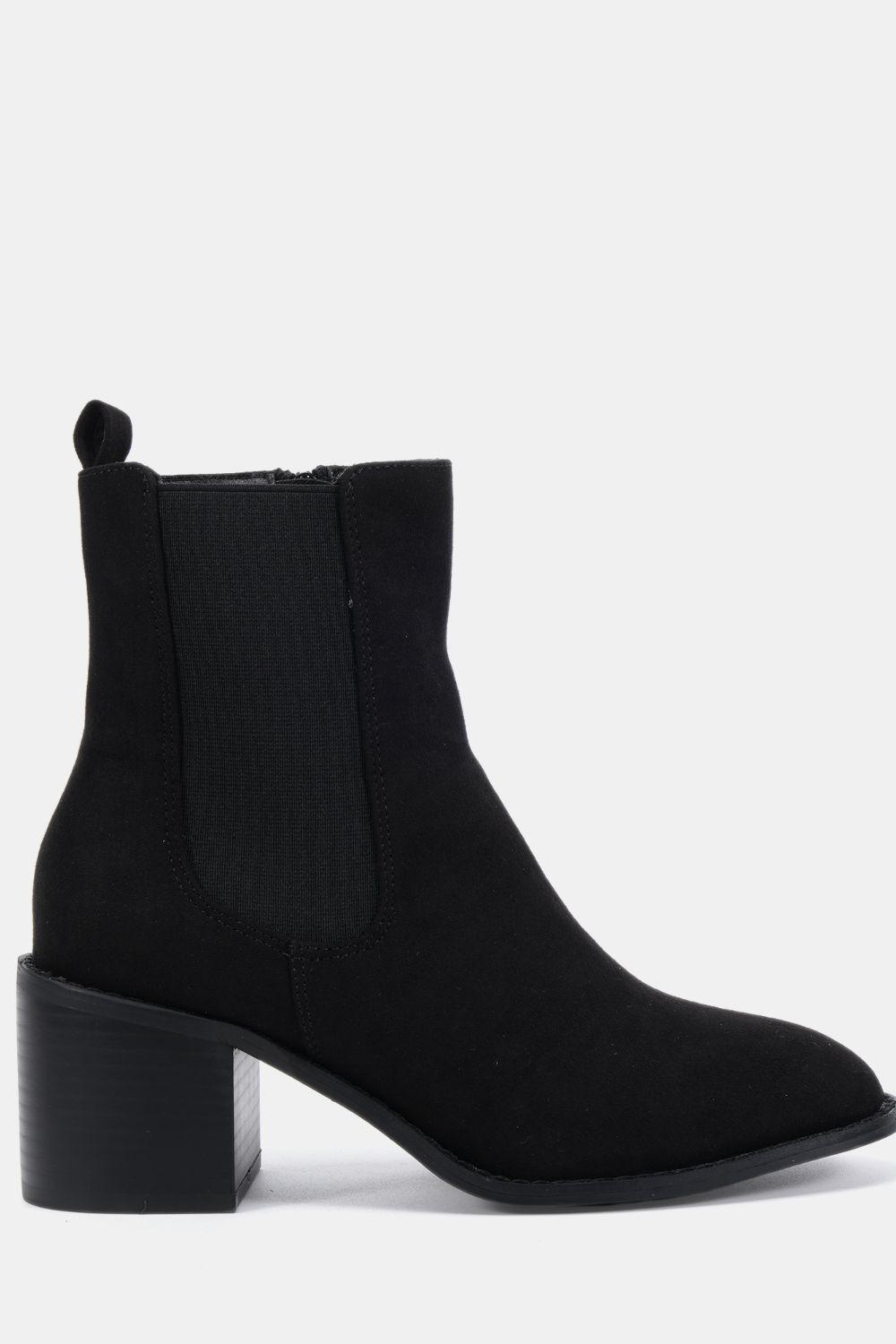 Wide Fit Juno Block Heel Chelsea Ankle Boot by NOVO