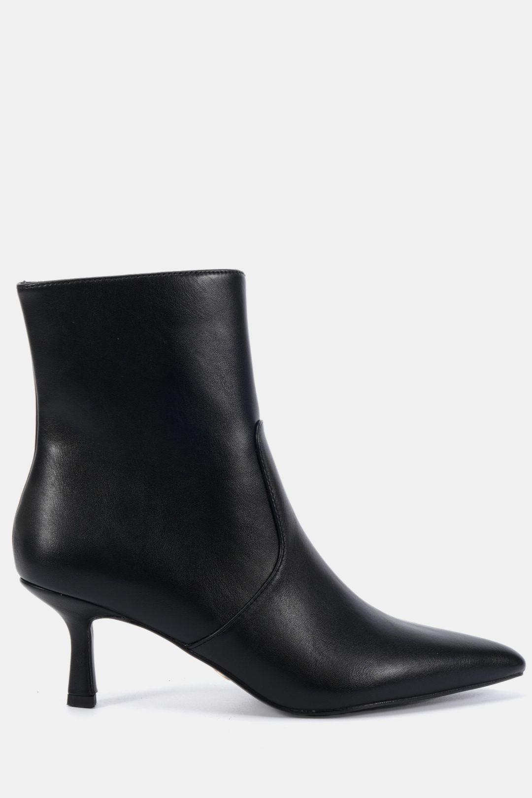 Wide Fit Kylie Mid Stiletto Heel Point Ankle Boot by NOVO Wide Fit Kylie Mid Stiletto Heel Point Ankle Boot by NOVO