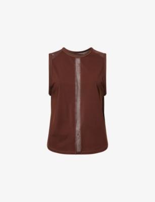Bowden Sheer-Panel Stretch-Jersey Vest Top by NOW YOU LIVE