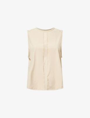 Bowden Sheer-Panel Stretch-Jersey Vest Top by NOW YOU LIVE