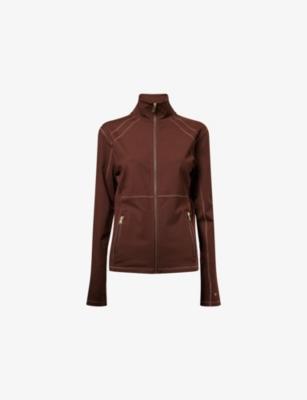 Clayton High-Neck Stretch-Jersey Jacket by NOW YOU LIVE