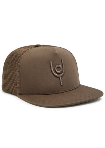 Trucker logo-embroidered twill cap by NOW YOU LIVE