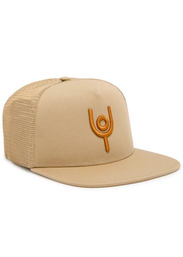 Trucker logo-embroidered twill cap by NOW YOU LIVE