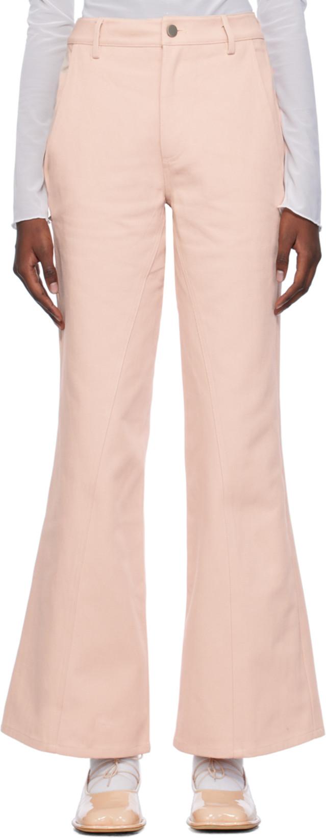Pink Studded Jeans by NPHDRESS