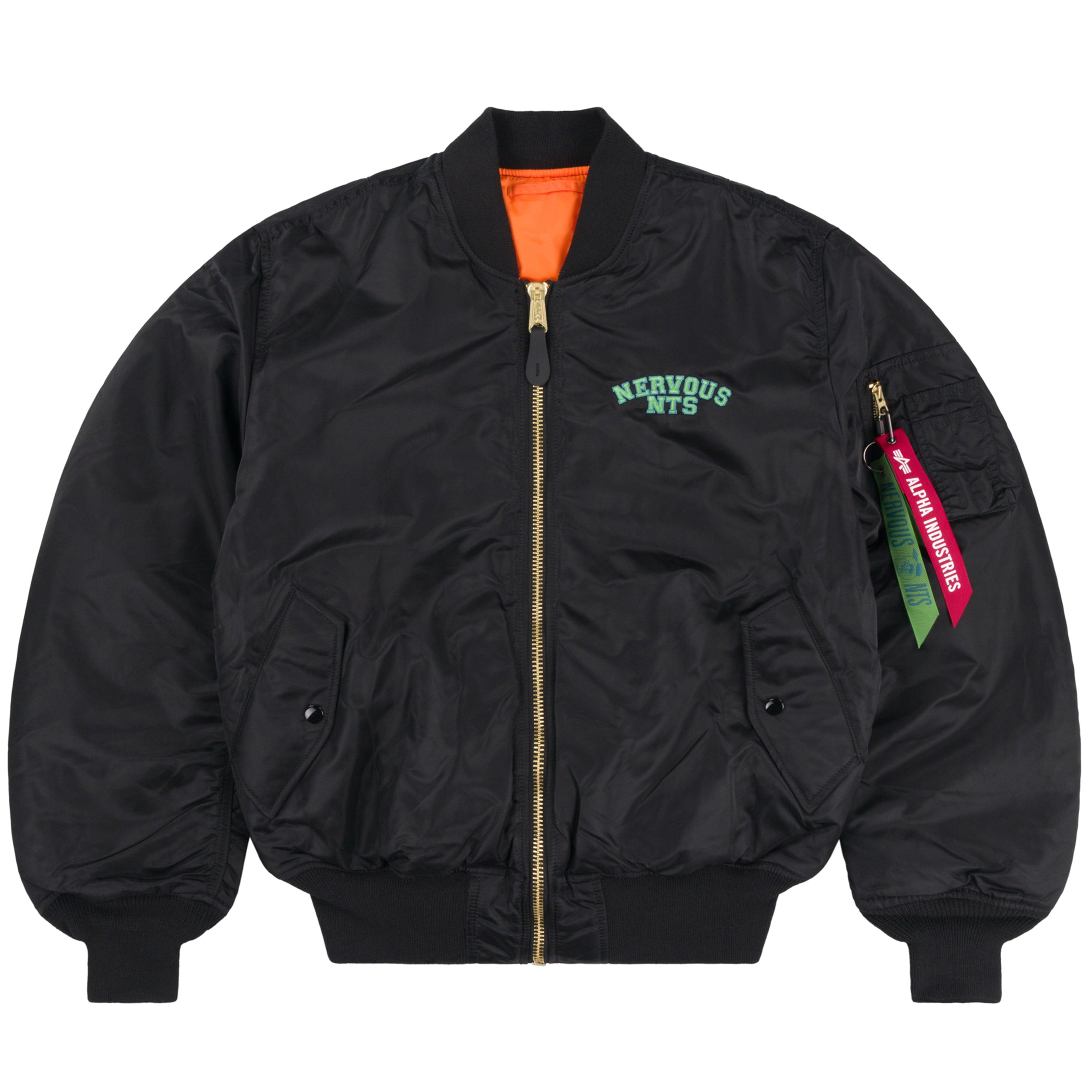 NTS - Nervous Records Bomber Jacket - (Black) by NTS | jellibeans
