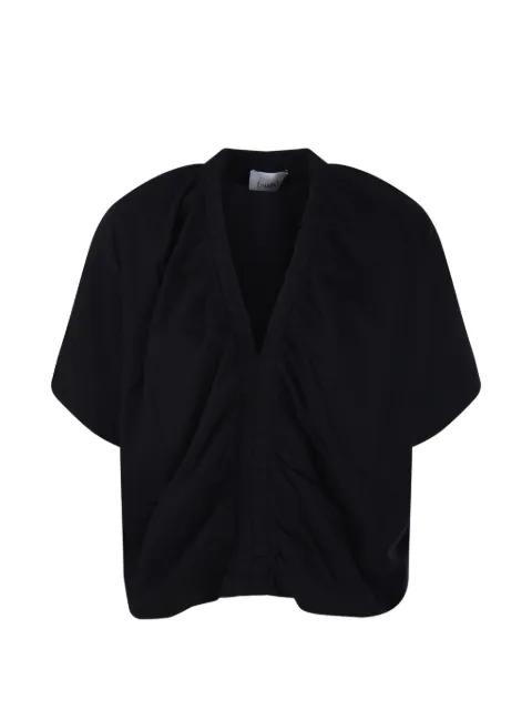 V-neck gathering T-short by NUDE:MASAHIKO MARUYAMA