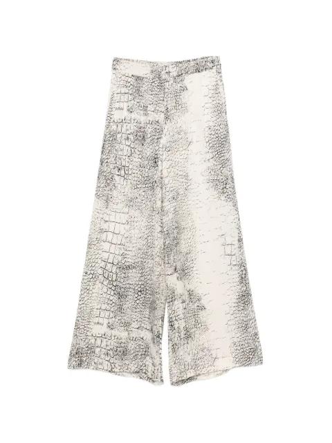 animal-print trousers by NUDE:MASAHIKO MARUYAMA