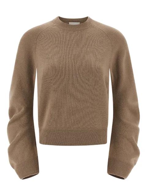 cuffed-sleeve crewneck sweater by NUDE:MASAHIKO MARUYAMA