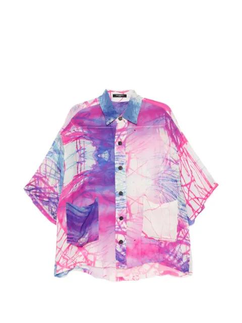 graphic-print short-sleeve shirt by NUDE:MASAHIKO MARUYAMA