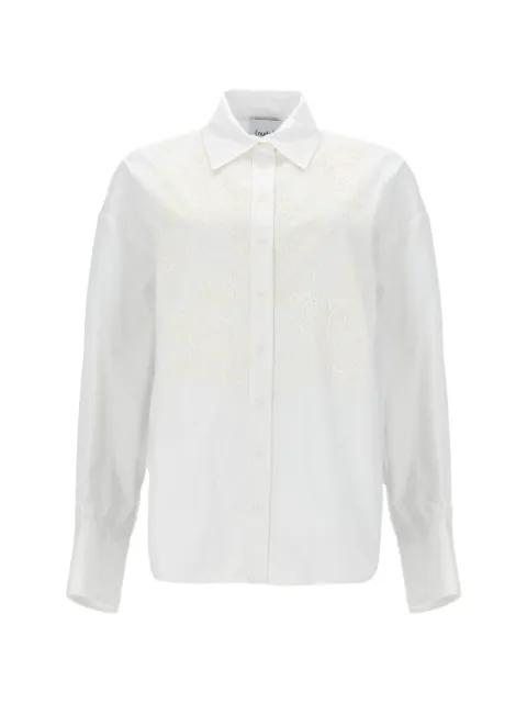 lace-panelled cotton shirt by NUDE:MASAHIKO MARUYAMA
