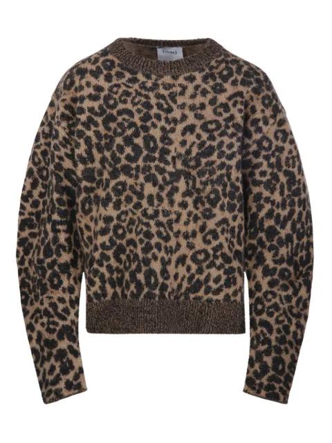 leopard-print sweater by NUDE:MASAHIKO MARUYAMA