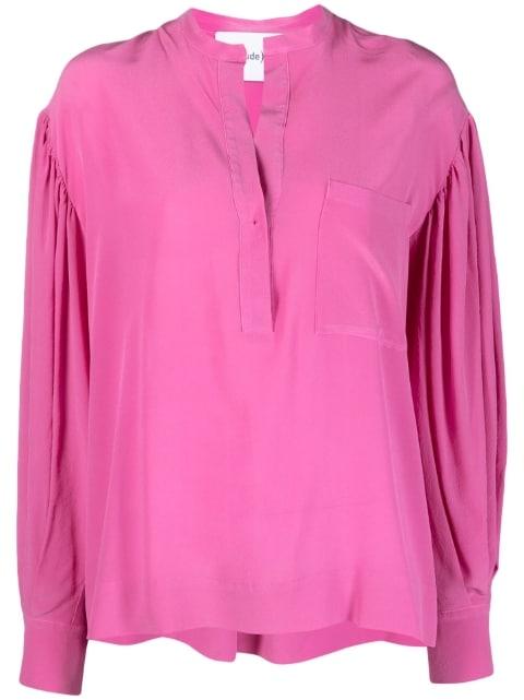 long-sleeve silk blouse by NUDE:MASAHIKO MARUYAMA