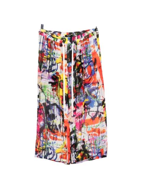 paint-splatter wide-leg trousers by NUDE:MASAHIKO MARUYAMA