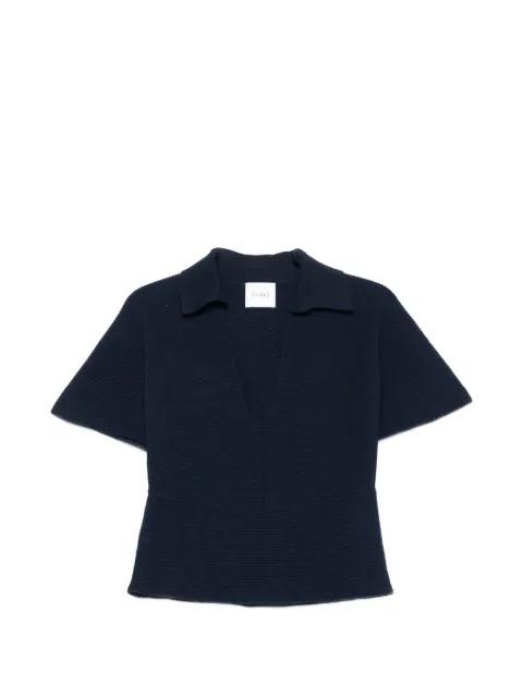 ribbed-knit V-neck sweater by NUDE:MASAHIKO MARUYAMA