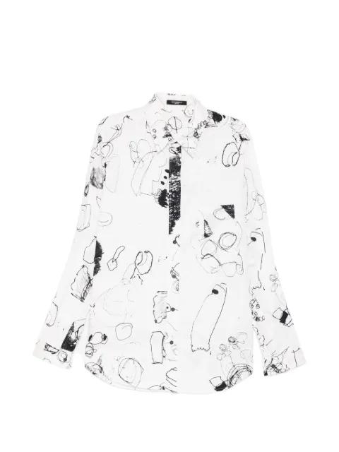 scribble-print shirt by NUDE:MASAHIKO MARUYAMA