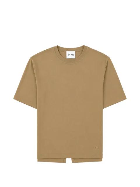 split-hem T-shirt by NUDE:MASAHIKO MARUYAMA
