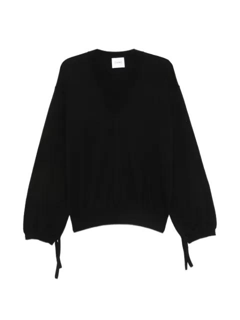 tie-cuff V-neck sweater by NUDE:MASAHIKO MARUYAMA