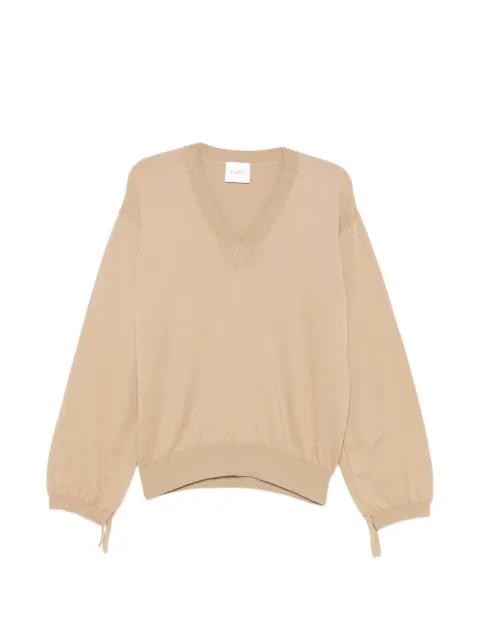 tie-cuff V-neck sweater by NUDE:MASAHIKO MARUYAMA