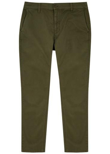 Alvin slim-leg stretch-cotton chinos by NUDIE JEANS