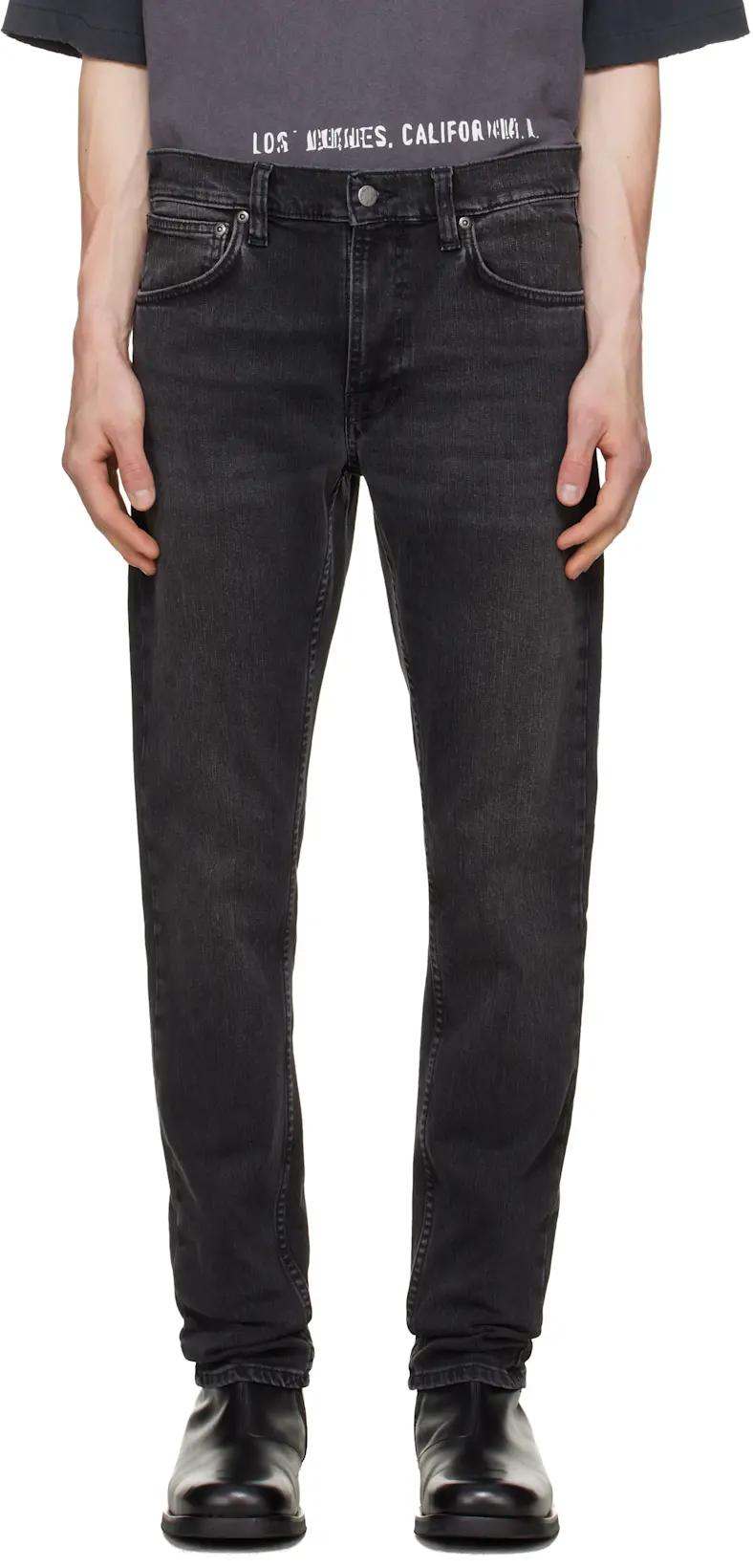 Black Lean Dean Jeans by NUDIE JEANS