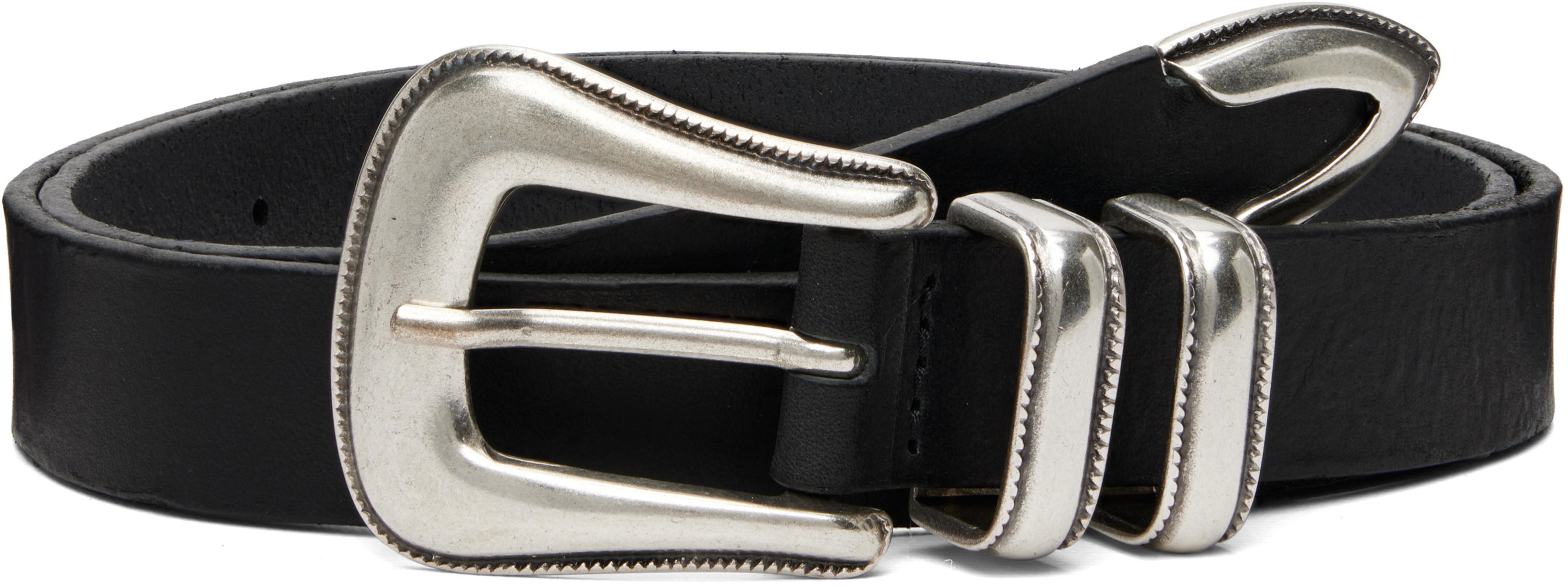 Black 'Western Silver' Belt by NUDIE JEANS