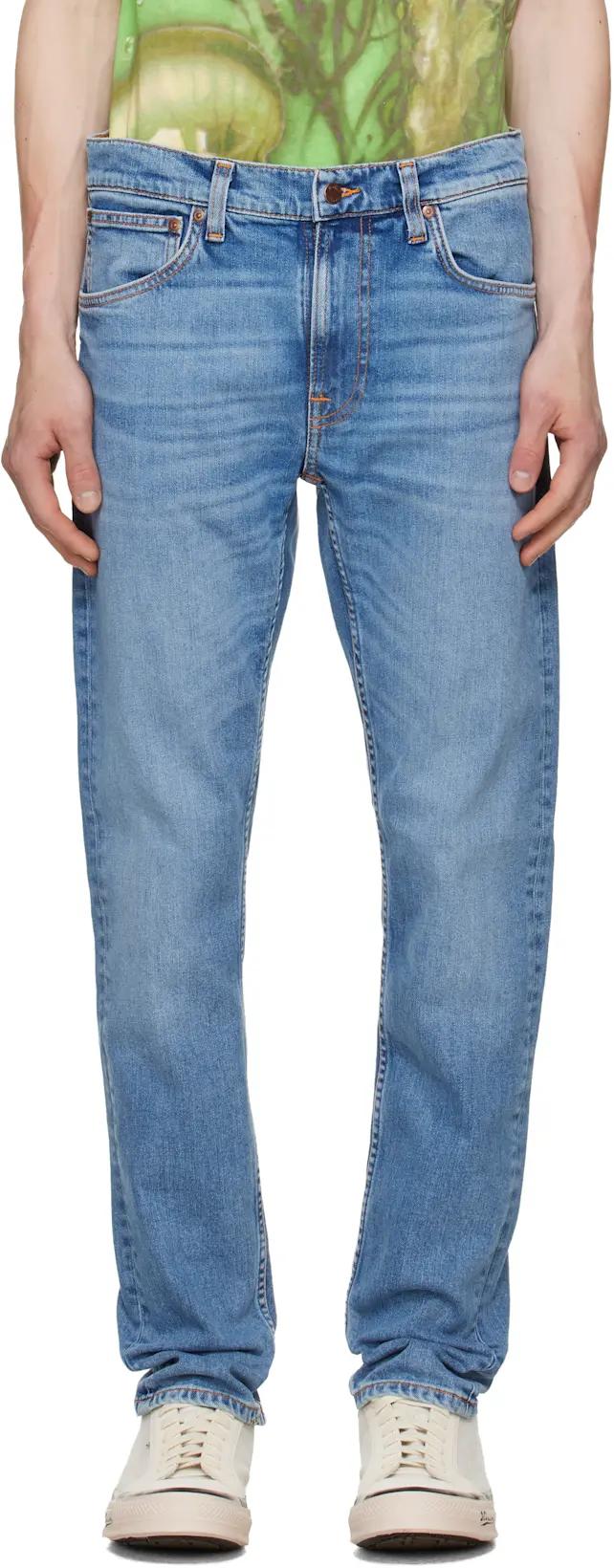 Blue Lean Dean Jeans by NUDIE JEANS