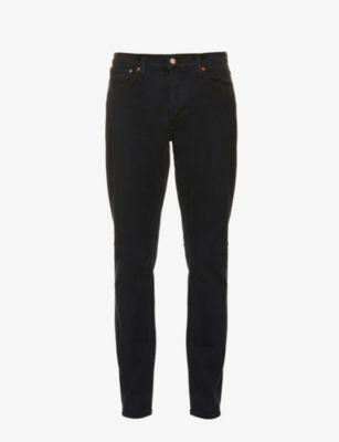 Lean Dean slim-fit tapered stretch-denim jeans by NUDIE JEANS